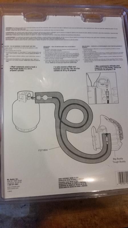 Mr. Heater 12ft. hose w/regulator and quick connect part no. F271804