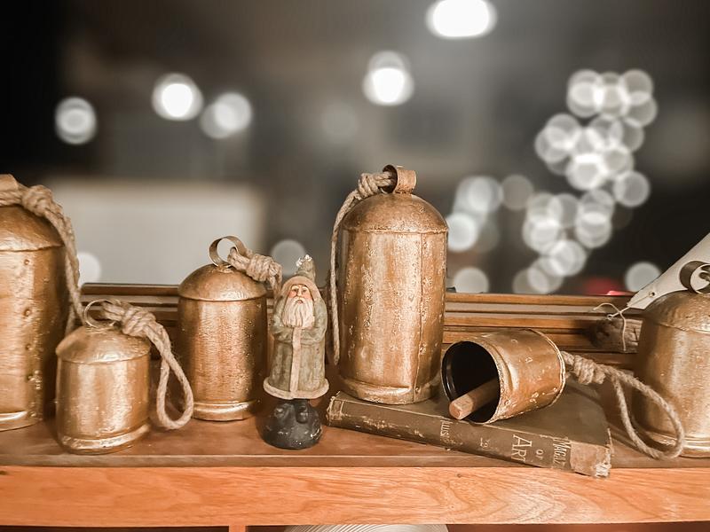Bells used as holiday decor