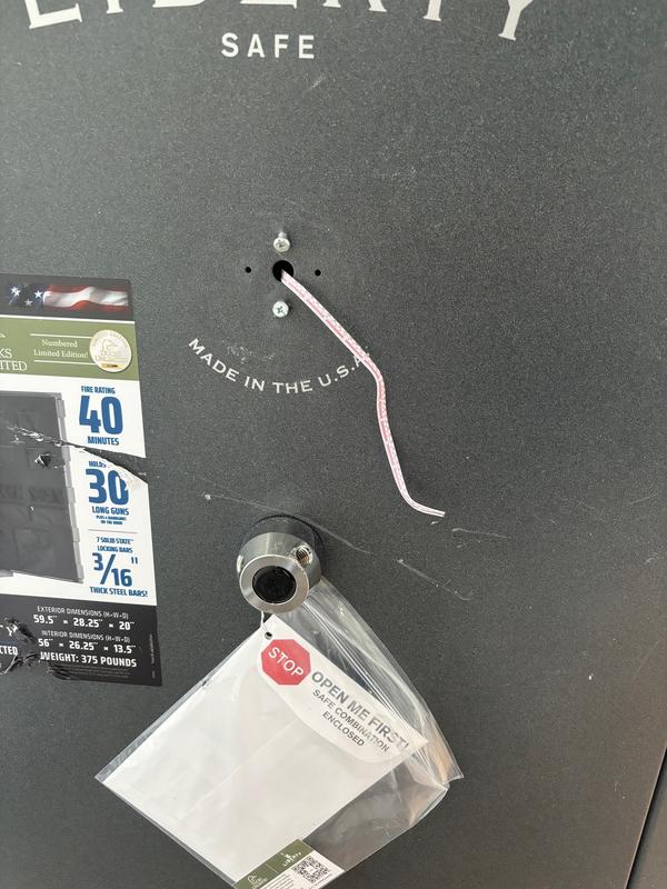 Door - Wires hanging where once was a keypad