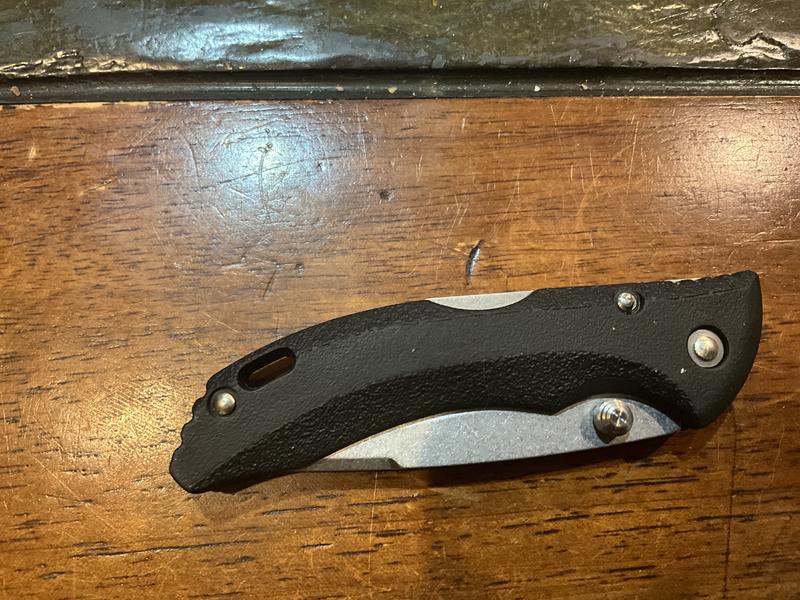 Enclosed knife back view