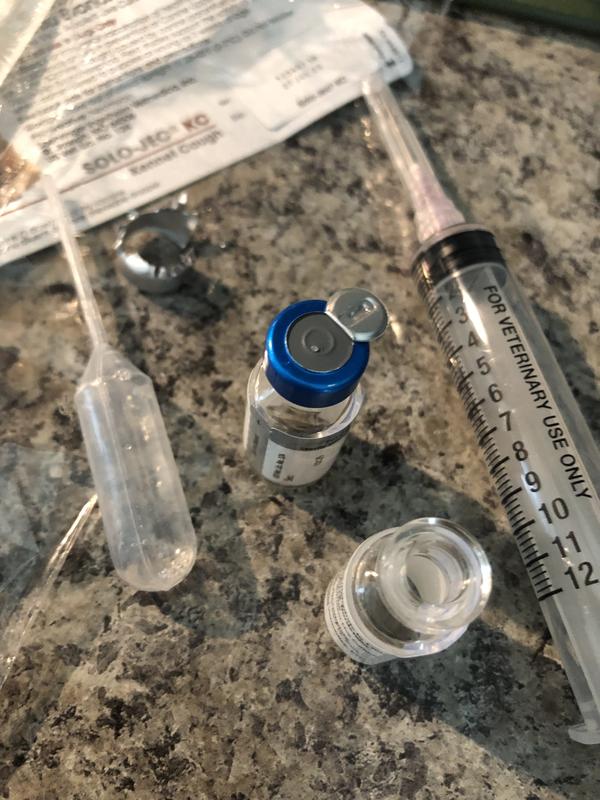 Syringe and 18g needle