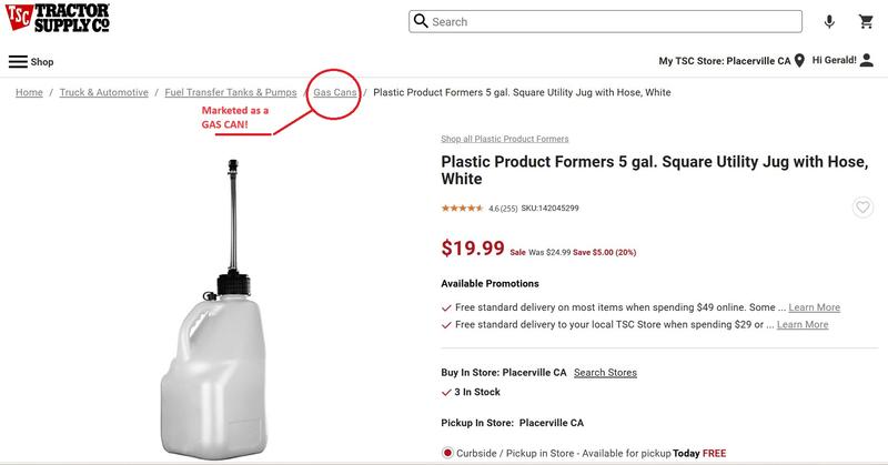 It's OFFICALLY called a GAS CAN