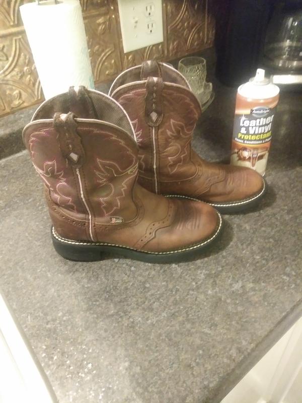 Not bad for 8 year old boots of a welder!