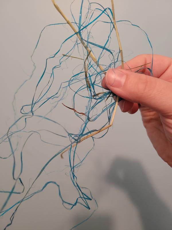 String found in hay.
