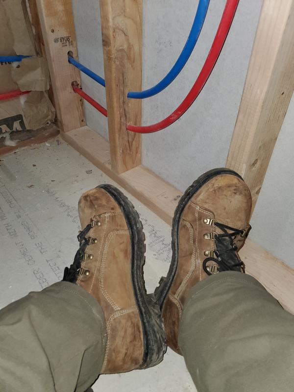 You can see the leather is already wearing out, and I haven't had them for more the 2 weeks, so ill probably have to rubber coat the toes like i did my last pair.