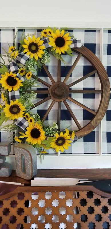 Sunflower wagon wheel