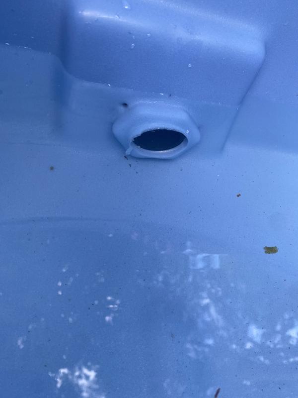 You can see the indented hole to the top left of the plug here.