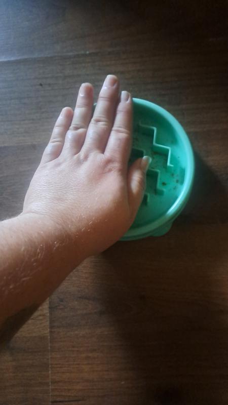 As you can see it definitely gets used and you can see how small it is.its a very pretty color as well.i would deff recommend anyone to purchase if they have a very small dog.