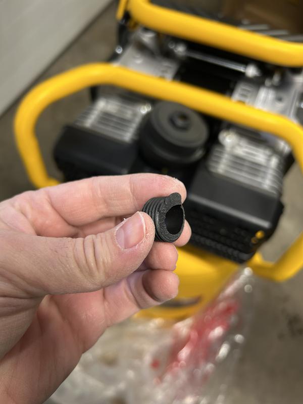 Package was resealed and missing some hardware, air filter housing damaged