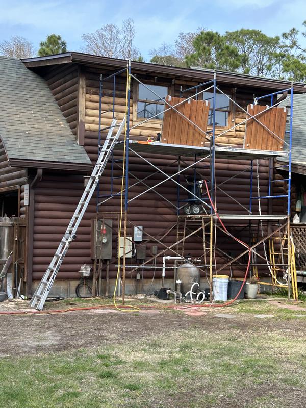 Refinishing my log cabin