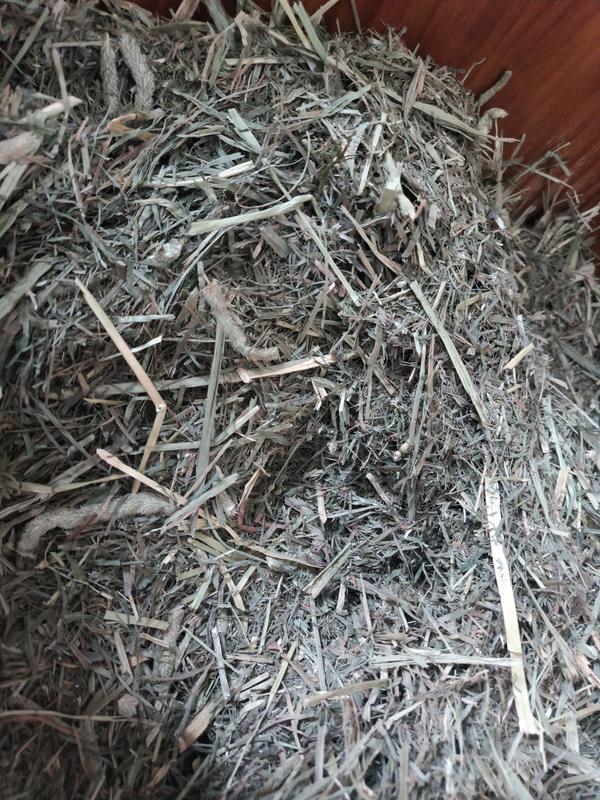 The rest of the latest bale uncompressed.