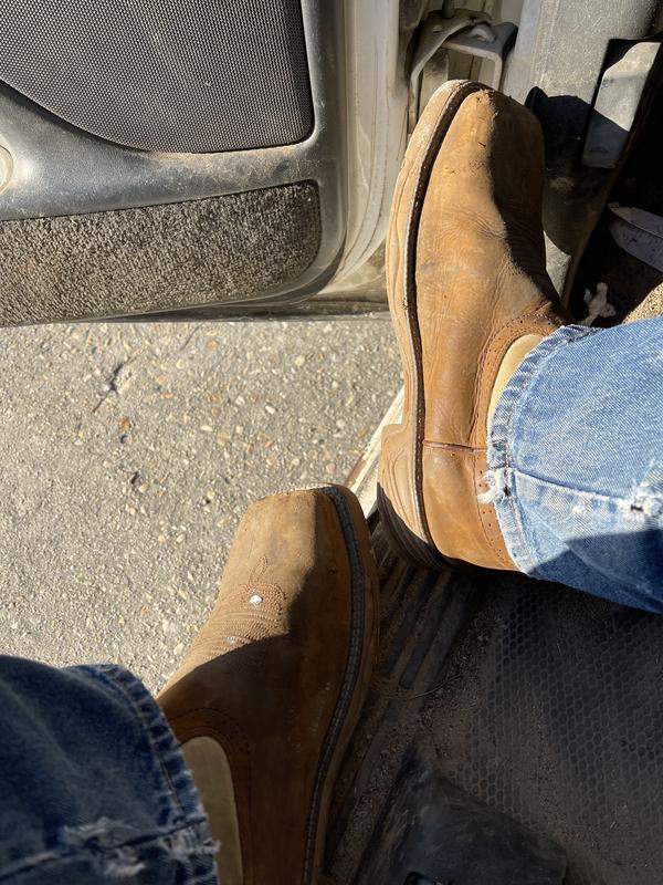 Justin Men's Stampede Rush Composite Toe Work Boots, Rust Justin Men's Stampede Rush Composite Toe Work Boots, Rust