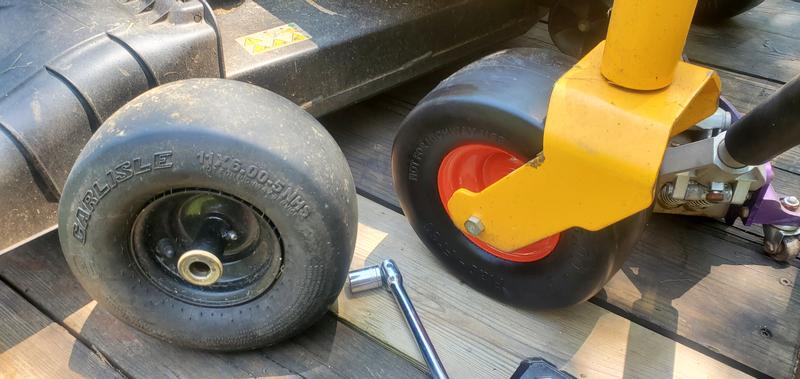 Just swap center bushing (not wheel bushings but axle bushing) and done