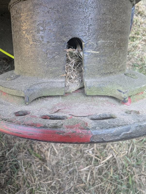 Mower line retainer broken after 4 months