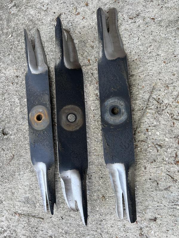 Cub Cadet replacement blades, trash!
