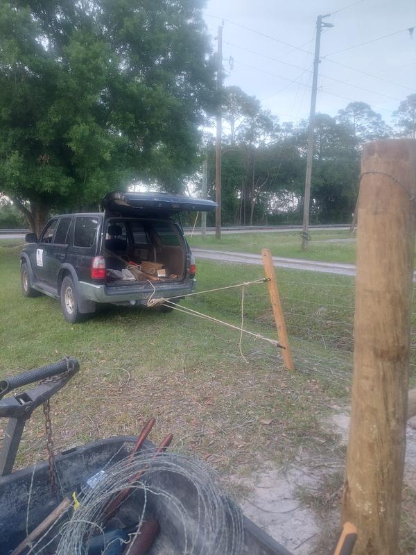 Didn't have a tractor to pull it so I use the bumper hitch from my 4Runner and the wire puller from tractor supply and got it done.