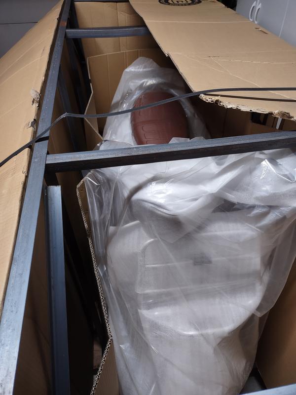 Plan time to unpack from assembled metal frame