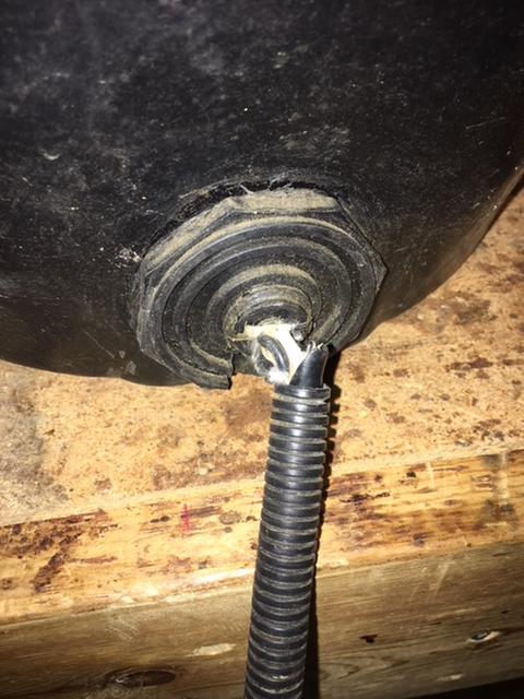 Exposed wires