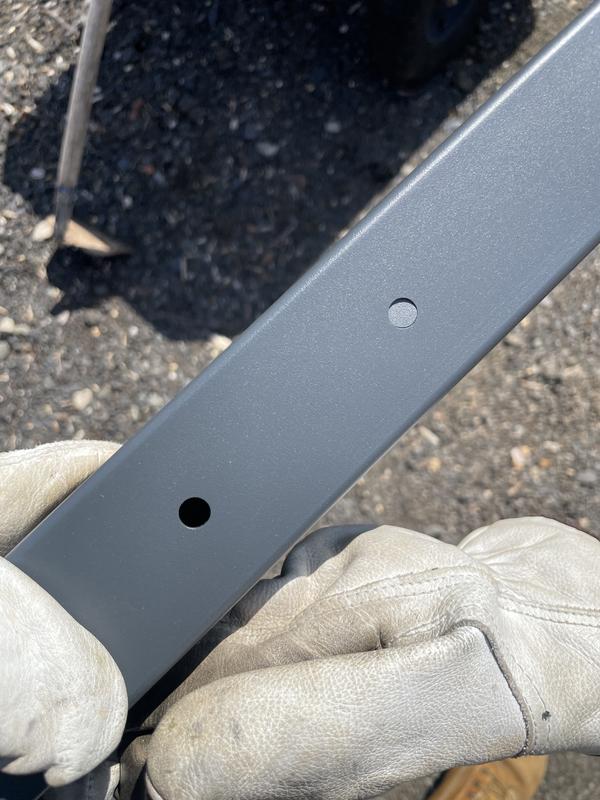 Holes not fully drilled