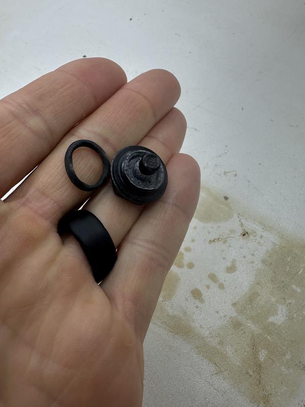 Plug blown out from rear of regulator