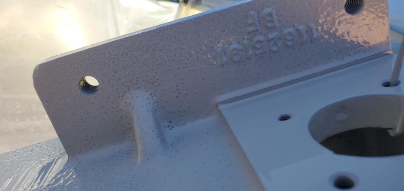 this is what it does on castings,  it migrates away from the high spots into the low spots,  it does this regardless of if you brush or spray.