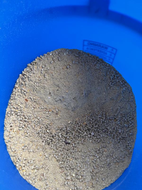 50% dust; supposed to be pellets