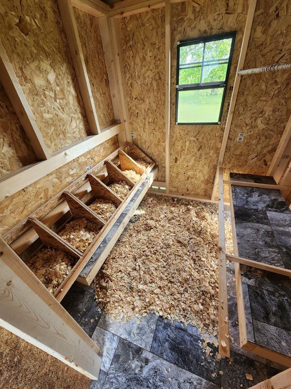 Six of them daisy chained together, I can lift all out at once for quick cleaning!