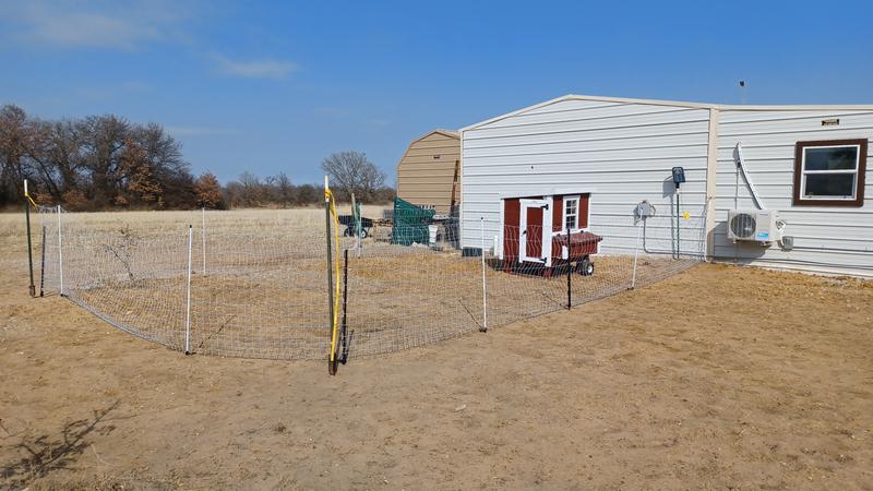 Used metal building to extend the size by 20 ft.