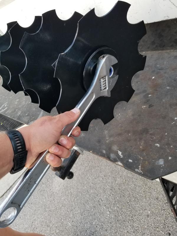 18' crescent on a nut that is bigger than a 1"-5/16th wrench
