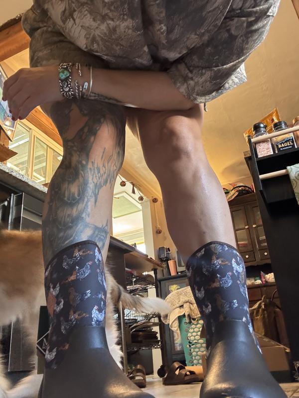 So cute, all weather, rain, snow, dirt, muck hold up to all!