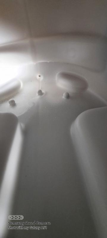 Leaking nubs inside tank.