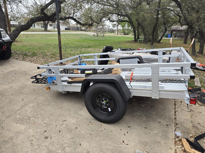 In process of rebuilding the rails after adding 15in wheels and fenders