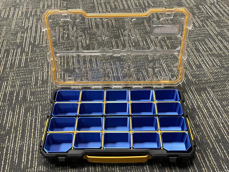 I 3D printed these little boxes so I could take the parts out when using that item.