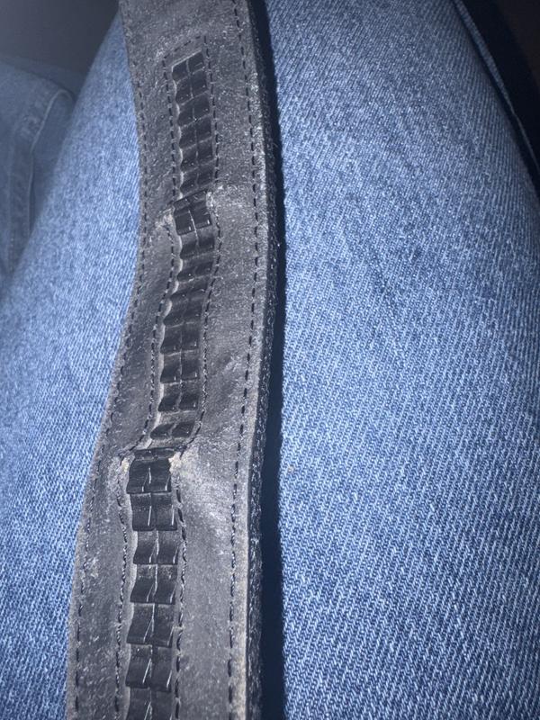 Makes belt hard to remove