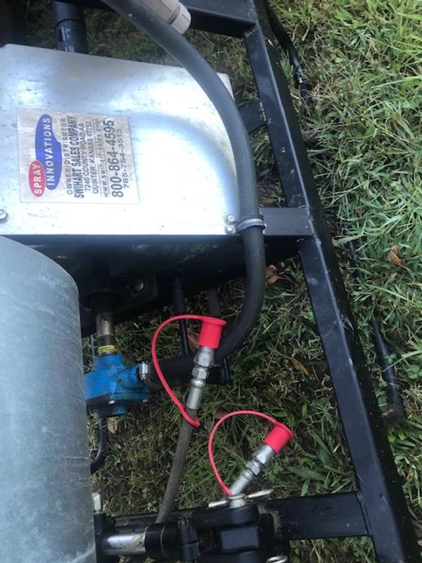 USA made hydraulic connector covers(red)