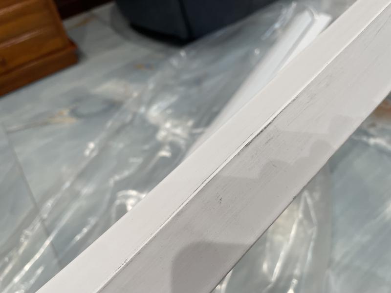 Damage was done before packaged and sent. 
No concern for the customer who needs a clean new product for their home inspection.