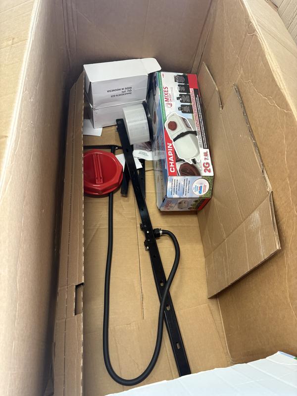 Item was partially assembled and parts strewn in box. Instructions and Sprayer wand missing