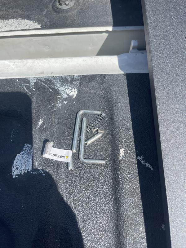 Picture of the pins that are to hold this to the base