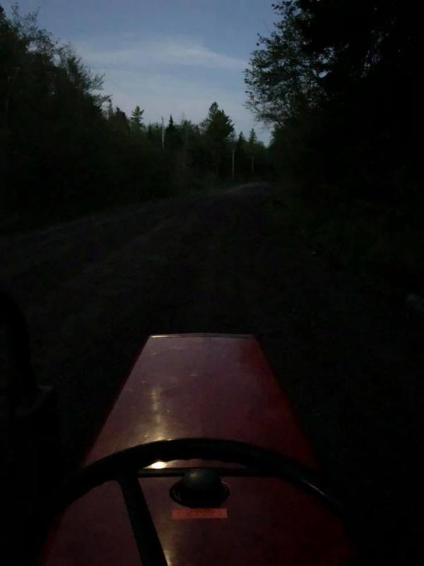 Dusk with no lights....