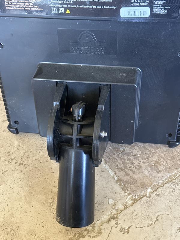 No replacement to hang on post
