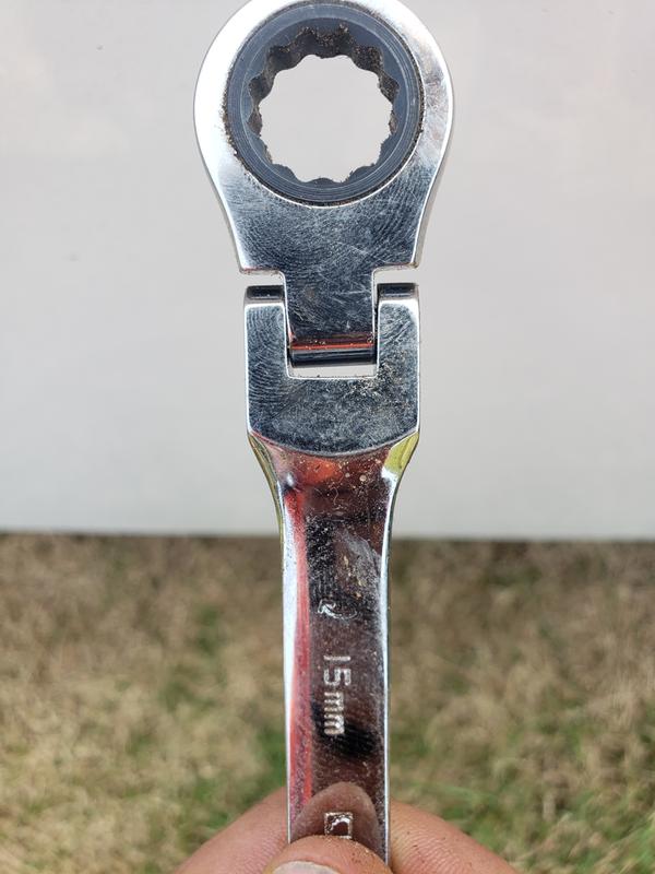 You can see that it is cocked to one side, manufacturer defect,