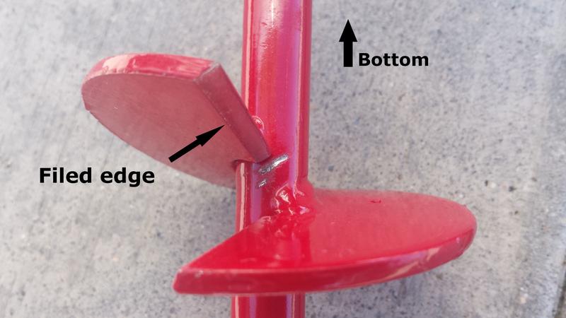 Filed edge on cutting side