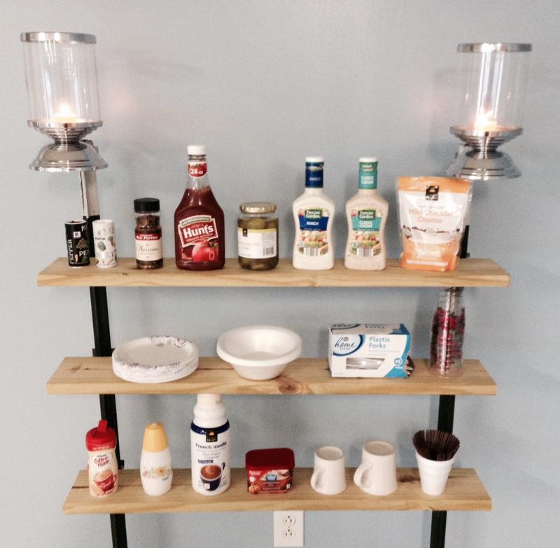 Outdoor shelving for cookouts and camping!!!