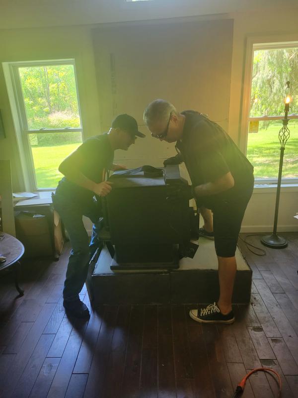 Installing the stove