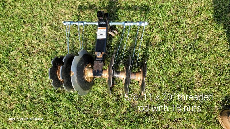 2. Threaded rod with 18 nuts