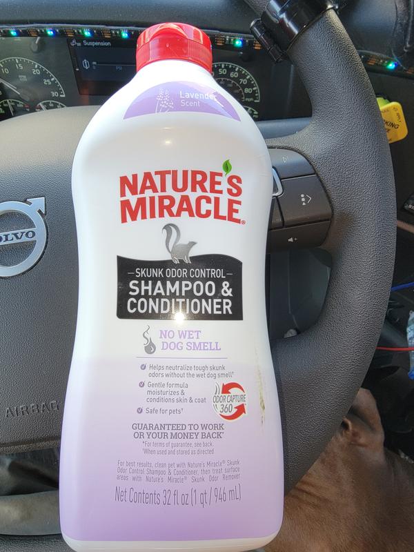 Nature's Miracle Skunk Odor Control Lavender Scented Shampoo and