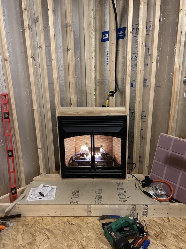 Unfinished and no logs installed yet.