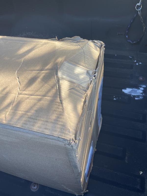 Box dropped during shipment