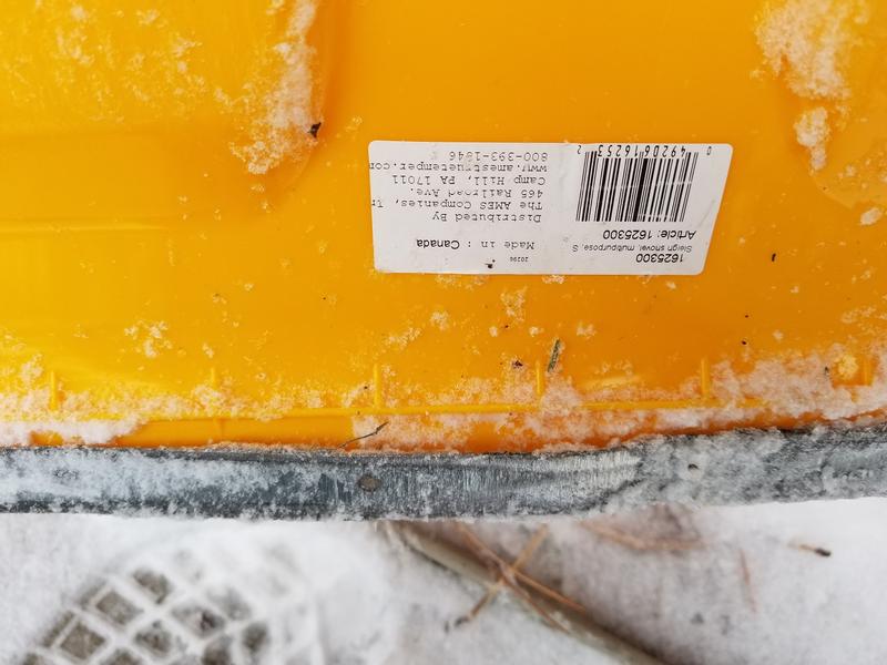 popped rivet, bent blade
