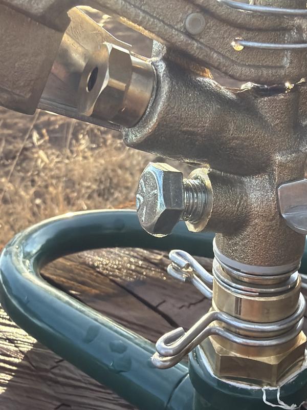 retrofit 3/8 24 bolt to plug lower nozzle